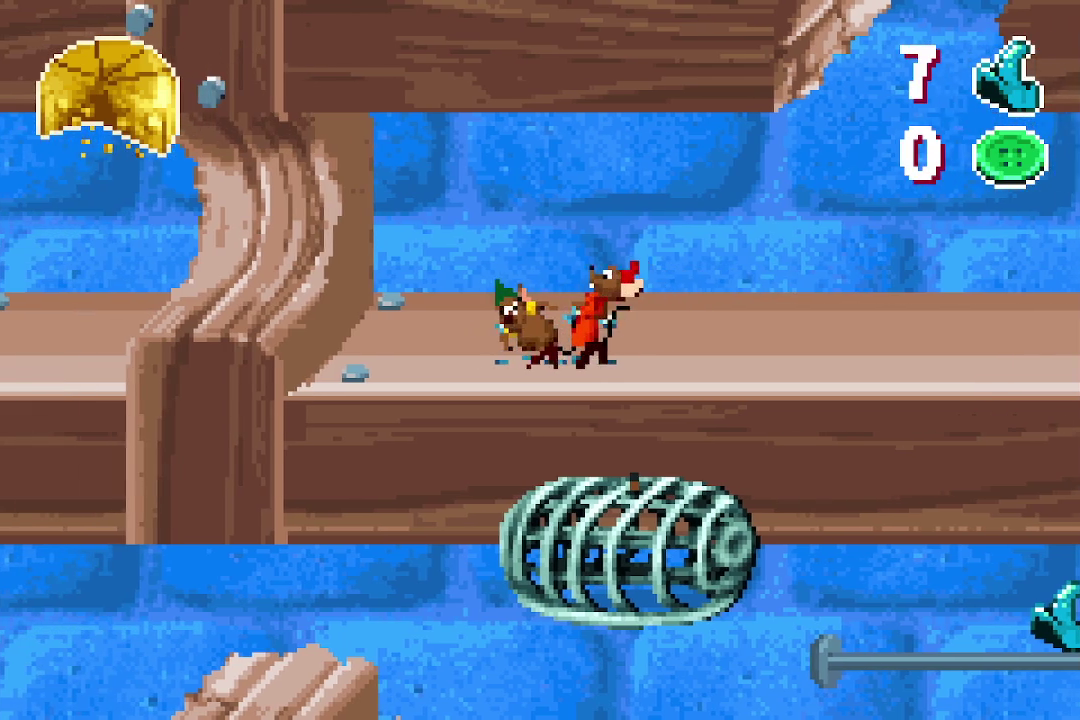 Gameplay screenshot of the mice level